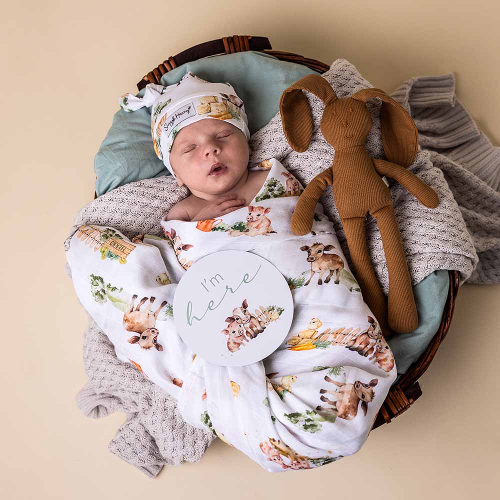 Barnyard Snuggles Newborn Gift Box