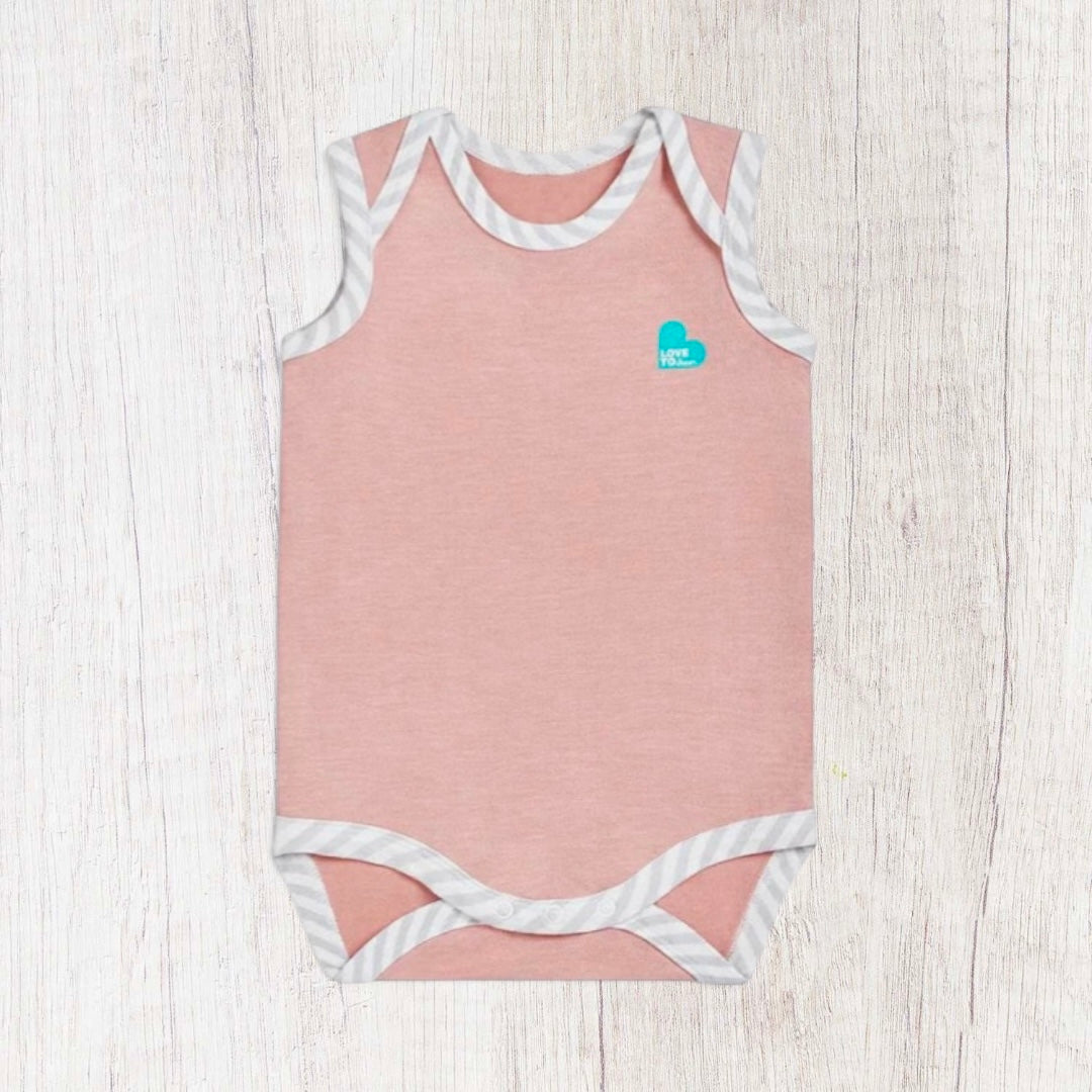 Love to dream ecovero sleeveless bodysuit - rose